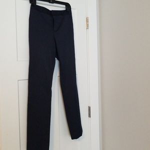 Navy pinstripe pants